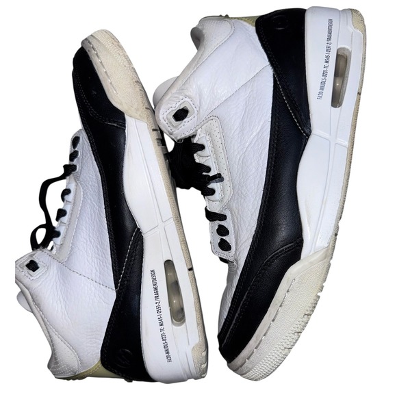 Nike Jordan 3 Retro SP Fragment White Black DA3595-100 Mens Size 7